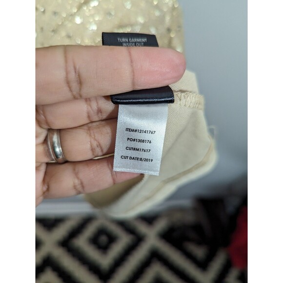 Torrid Gold Metallic Polka Dot Short Sleeve Faux Wrap Dress Women Plus Size 1X - Picture 9 of 9